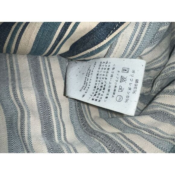 45RPM Striped Button Down Blazer  Size 1 Secretary Office Siren Coastal - Picture 5 of 7